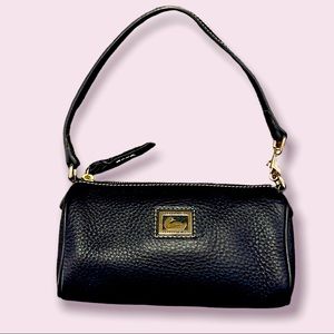 Dooney & Burke Leather Mini Barrel Bag (6L517) in Navy